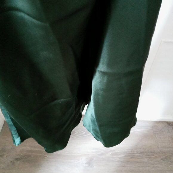 NWT Quince 100% Washable Silk Skirt. XL. Deep Green. Perfect Condition - Picture 9 of 14